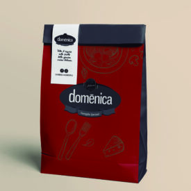 Embalagem para delivery Domênica.